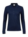 Dames Polo Lange Mouw Stretch Tee Jays 146 Navy
